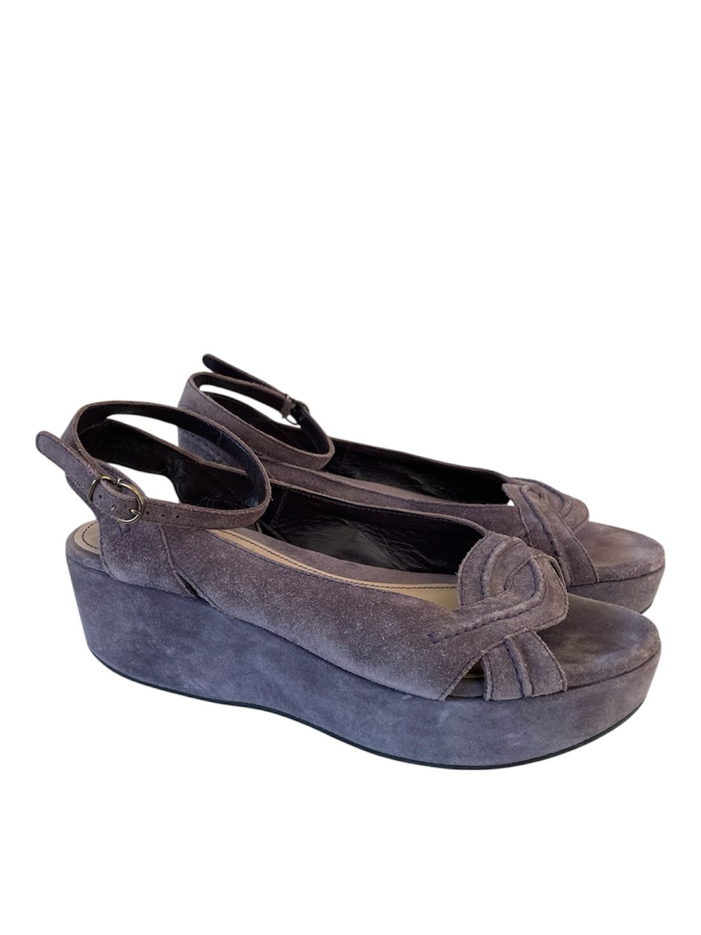 Vintage Ferragamo Leather Platform Sandals Women’s Size 9